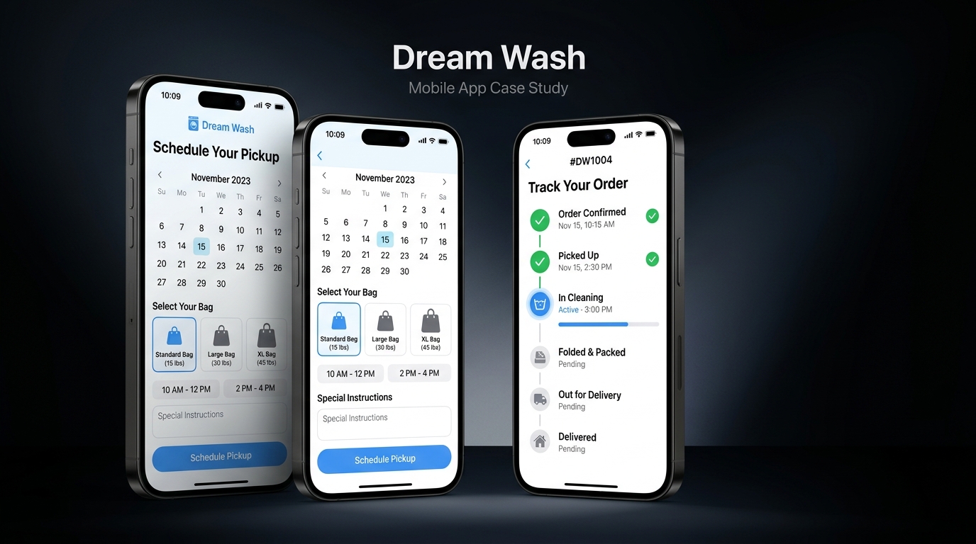 Dream Wash Mobile App Case Study