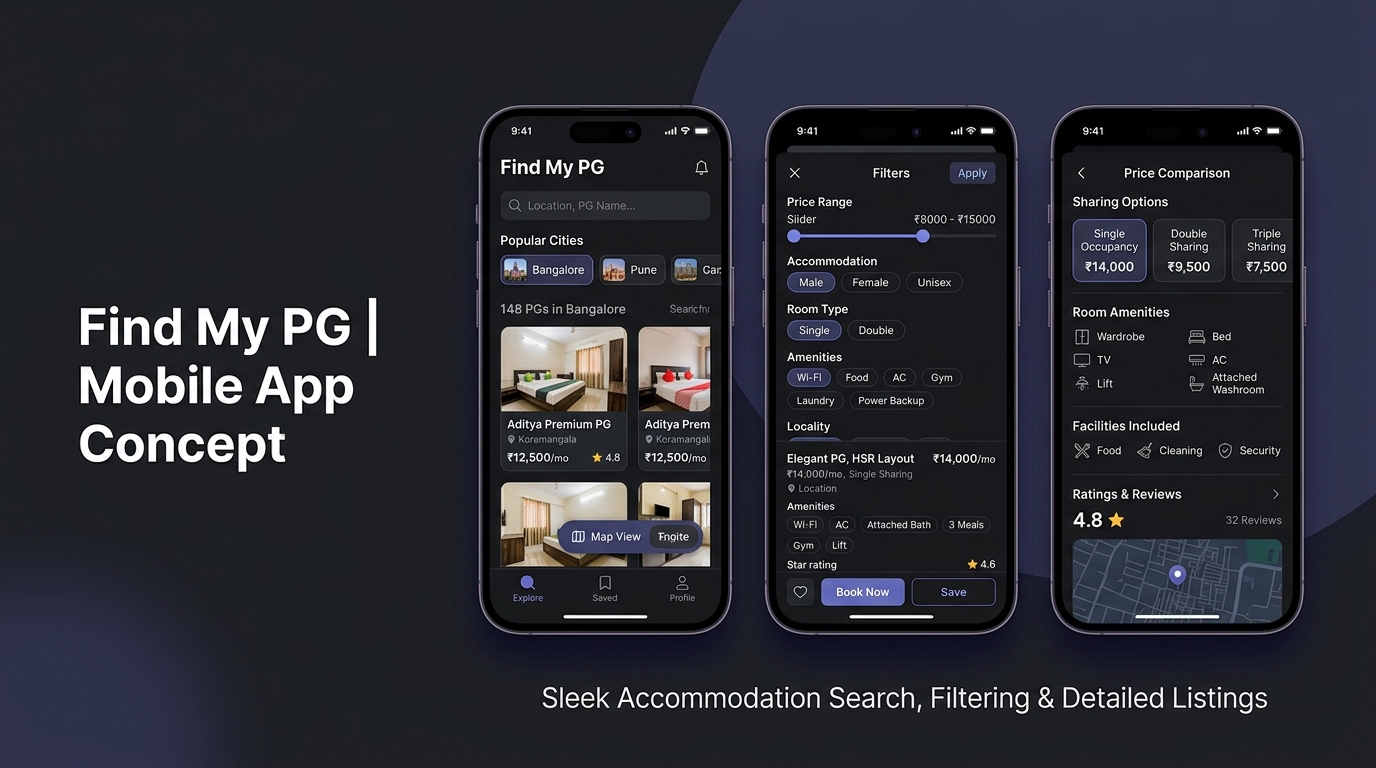 Find My PG Mobile Product Case Study